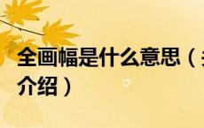 全画幅是什么意思（关于全画幅是什么意思的介绍）