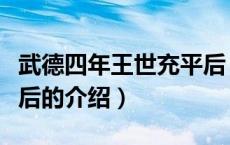 武德四年王世充平后（关于武德四年王世充平后的介绍）