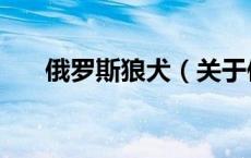 俄罗斯狼犬（关于俄罗斯狼犬的介绍）