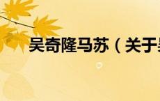 吴奇隆马苏（关于吴奇隆马苏的介绍）