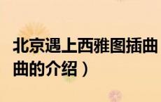北京遇上西雅图插曲（关于北京遇上西雅图插曲的介绍）