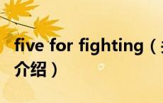five for fighting（关于five for fighting的介绍）