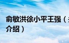 俞敏洪徐小平王强（关于俞敏洪徐小平王强的介绍）