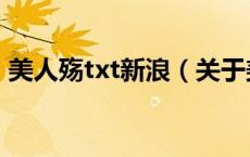美人殇txt新浪（关于美人殇txt新浪的介绍）