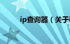 ip查询器（关于ip查询器的介绍）