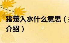 猪笼入水什么意思（关于猪笼入水什么意思的介绍）
