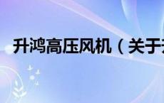 升鸿高压风机（关于升鸿高压风机的介绍）