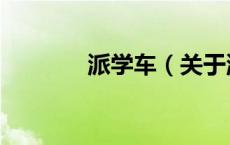 派学车（关于派学车的介绍）