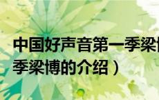 中国好声音第一季梁博（关于中国好声音第一季梁博的介绍）