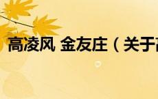 高凌风 金友庄（关于高凌风 金友庄的介绍）
