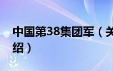 中国第38集团军（关于中国第38集团军的介绍）