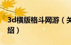 3d横版格斗网游（关于3d横版格斗网游的介绍）