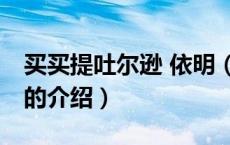 买买提吐尔逊 依明（关于买买提吐尔逊 依明的介绍）