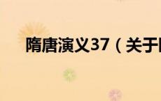 隋唐演义37（关于隋唐演义37的介绍）