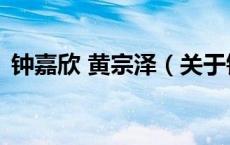 钟嘉欣 黄宗泽（关于钟嘉欣 黄宗泽的介绍）