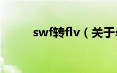 swf转flv（关于swf转flv的介绍）
