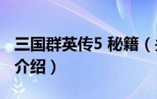 三国群英传5 秘籍（关于三国群英传5 秘籍的介绍）