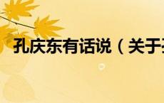 孔庆东有话说（关于孔庆东有话说的介绍）