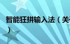 智能狂拼输入法（关于智能狂拼输入法的介绍）