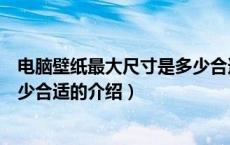 电脑壁纸最大尺寸是多少合适（关于电脑壁纸最大尺寸是多少合适的介绍）