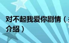 对不起我爱你剧情（关于对不起我爱你剧情的介绍）