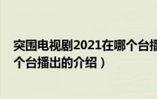 突围电视剧2021在哪个台播出（关于突围电视剧2021在哪个台播出的介绍）
