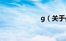 g（关于g的介绍）