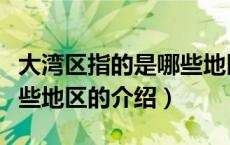 大湾区指的是哪些地区（关于大湾区指的是哪些地区的介绍）