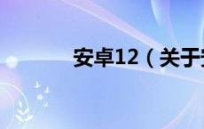 安卓12（关于安卓12的介绍）