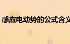 感应电动势的公式含义（感应电动势的公式）