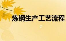 炼钢生产工艺流程（炼钢厂工艺流程）