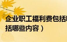 企业职工福利费包括哪些内容（职工福利费包括哪些内容）