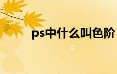 ps中什么叫色阶（ps色阶的作用）