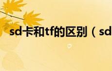 sd卡和tf的区别（sd卡与tf卡有什么区别）