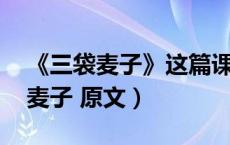 《三袋麦子》这篇课文（小学语文课文 三袋麦子 原文）