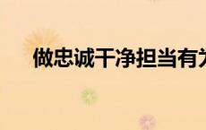 做忠诚干净担当有为的新时期党员干部