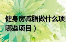健身房减脂做什么项目（去健身房减肥需要做哪些项目）