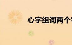 心字组词两个字（心字组词）