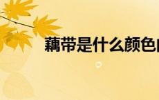 藕带是什么颜色的（藕带是什么）