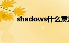 shadows什么意思（ws什么意思）
