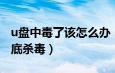 u盘中毒了该怎么办（U盘好像中毒了 怎么彻底杀毒）