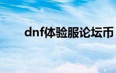 dnf体验服论坛币（dnf体验服论坛）