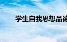 学生自我思想品德评价（品德评价）