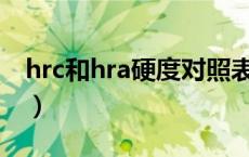 hrc和hra硬度对照表（hrb与hrc硬度对照表）