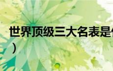 世界顶级三大名表是什么（世界顶级三大名表）