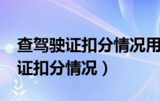 查驾驶证扣分情况用什么软件?（怎么查驾驶证扣分情况）
