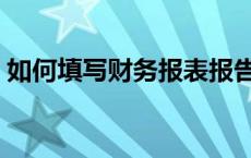 如何填写财务报表报告（如何填写财务报表）