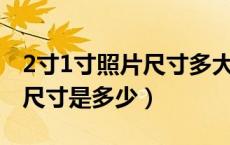 2寸1寸照片尺寸多大（1寸 2寸 小2寸的照片尺寸是多少）