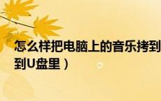 怎么样把电脑上的音乐拷到u盘上（怎样把电脑里的音乐拷到U盘里）