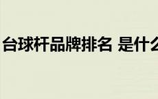 台球杆品牌排名 是什么呢（台球杆品牌排名）